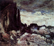 Rocky Landscape. Vaszary, János, 1867–1938