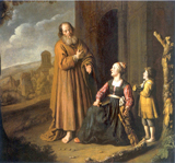 Elijah and the widow of Zarephath. Victors, Jan, 1619-1676