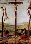 Crucifixion with Mary and John.
 Antonello, da Messina, 1430?-1479

Click to enter image viewer

Use the Save buttons below to save any of the available image sizes to your computer.
