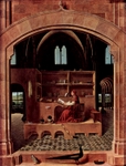 Jerome in his Study.
 Antonello, da Messina, 1430?-1479

Click to enter image viewer

Use the Save buttons below to save any of the available image sizes to your computer.
