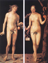 Adam and Eve. Dürer, Albrecht, 1471-1528