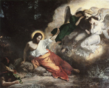 Agony in the Garden. Delacroix, Eugène, 1798-1863