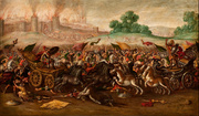 Burning of Jerusalem by Nebuchadnezzar’s Army.
 Circle of Juan de la Corte, 1580-1663

Click to enter image viewer

Use the Save buttons below to save any of the available image sizes to your computer.

