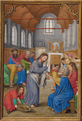 Christ Washing the Apostles' Feet. Bening, Simon, 1483 or 1484-1561