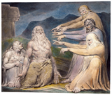 Job Rebuked by His Friends. Blake, William, 1757-1827