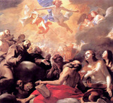 Christ in Glory. Preti, Mattia, 1613-1699