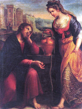 Christ and the Samaritan Woman. Fontana, Lavinia, 1552-1614