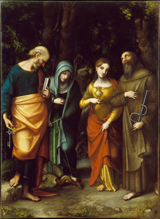 Four Saints -  Peter, Martha, Mary Magdalen and Leonard.
 Correggio, 1489?-1534

Click to enter image viewer

Use the Save buttons below to save any of the available image sizes to your computer.
