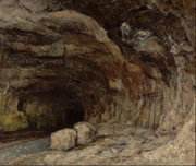 Grotto of Sarrazine near Nans-sous-Sainte-Anne. Courbet, Gustave, 1819-1877