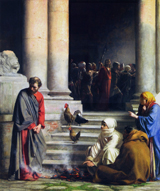 Peter's Denial.
 Bloch, Carl Heinrich, 1834-1890

Click to enter image viewer

Use the Save buttons below to save any of the available image sizes to your computer.
