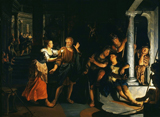 Peter's Denial. Knupfer, Nicolaus, 1603 or 1609-1655