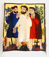 Risen Christ on the Road to Emmaus. 