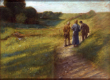 Road to Emmaus. Uhde, Fritz von, 1848-1911