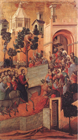 Entry into Jerusalem. Duccio, di Buoninsegna, -1319?