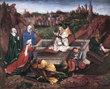 The Three Marys at the Tomb. Eyck, Hubert van, 1366-1426
