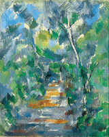 Forest Scene (Path from Mas Jolie to Château noir).
 Cézanne, Paul, 1839-1906

Click to enter image viewer

Use the Save buttons below to save any of the available image sizes to your computer.
