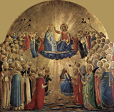 Coronation of the Virgin. Angelico, fra, approximately 1400-1455