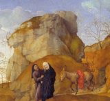 Journey to Bethlehem. Goes, Hugo van der, 1435?-1482