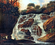 Great Tijuca Waterfall.
 Porto Alegre, Manuel de Araújo, 1806-1879

Click to enter image viewer

Use the Save buttons below to save any of the available image sizes to your computer.
