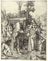 Abraham Sends Hagar and Ishmael Away. Lucas, van Leyden, 1494-1533