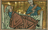 Hannah Bears a Child. William, de Brailes, active 13th century