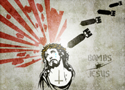 Mural of Christ's tears over the bombs of war.
 
Click to enter image viewer

Use the Save buttons below to save any of the available image sizes to your computer.
