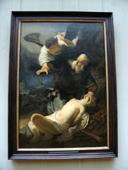 Sacrifice of Isaac. Rembrandt Harmenszoon van Rijn, 1606-1669