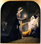 Florence Nightingale as the Lady with the Lamp. Butterworth, James