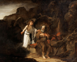 Landscape with Elijah and the Angel. Bisschop, Cornelis