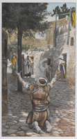 Healing of the Lepers at Capernaum. Tissot, James, 1836-1902