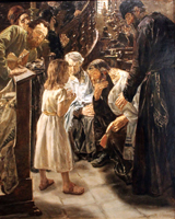 Jesus Among the Doctors. Liebermann, Max, 1847-1935