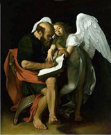 Saint Matthew and the Angel. Caravaggio, Michelangelo Merisi da, 1573-1610