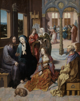 Christ in the House of Mary and Martha. Enghebrechtsz, Cornelis