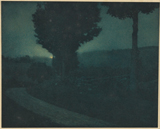 Road into the Valley -- Moonrise. Steichen, Edward, 1879-1973