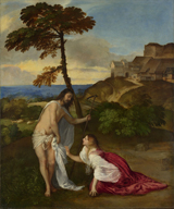 Noli me Tangere. Titian, approximately 1488-1576