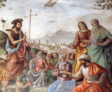 John the Baptist Preaching. Ghirlandaio, Domenico, 1449-1494
