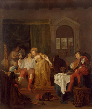 Prodigal Son. Metsu, Gabriel, 1629-1667