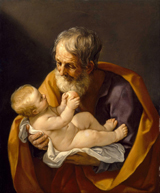 Saint Joseph and the Christ Child. Reni, Guido, 1575-1642
