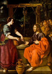 Christ and the Samaritan Woman. Espinosa, Jerónimo Jacinto de, 1600-1667