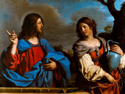 Christ and the Samaritan Woman. Guercino, 1591-1666