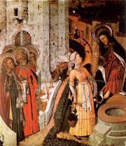 Christ and the Samaritan Woman. Martorell, Bernardo, d. ca. 1453