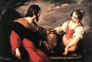 Christ and the Samaritan Woman. Strozzi, Bernardo, 1581-1644