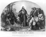 Christ's Sermon on the Mount: The Parable of the Lily. Currier & Ives