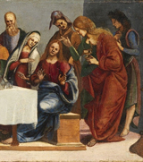 Anointing the Feet of Jesus in the House of Simon, the Pharisee.
 Signorelli, Luca, 1441?-1523

Click to enter image viewer

Use the Save buttons below to save any of the available image sizes to your computer.
