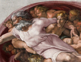 Creation of Adam, detail. Michelangelo Buonarroti, 1475-1564