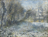 Snow-covered Landscape. Renoir, Auguste, 1841-1919