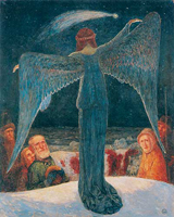 Annunciation to the Shepherds. Vogeler, Heinrich, 1872-1942