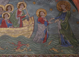 Christ and Peter as Christ Walks on Water. 