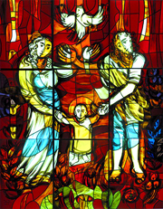 Holy Family stained glass window in Warsaw, with Holy spirit.
 
Click to enter image viewer

Use the Save buttons below to save any of the available image sizes to your computer.
